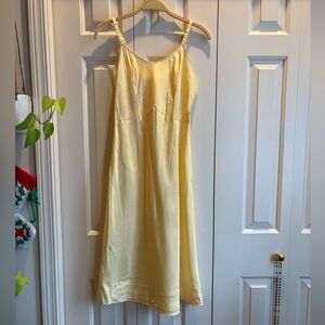 Vintage Butter Yellow Acetate Nightgown
Slip Dress XS